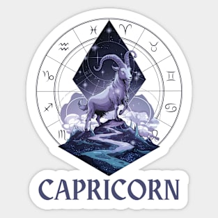 Capricorn Zodiac Sign Sticker